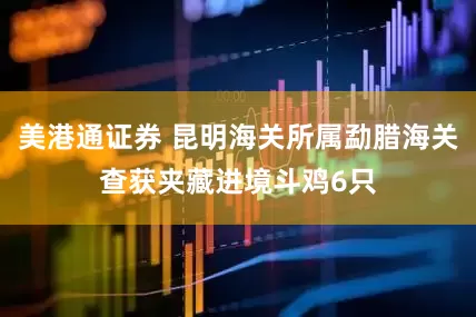 美港通证券 昆明海关所属勐腊海关查获夹藏进境斗鸡6只