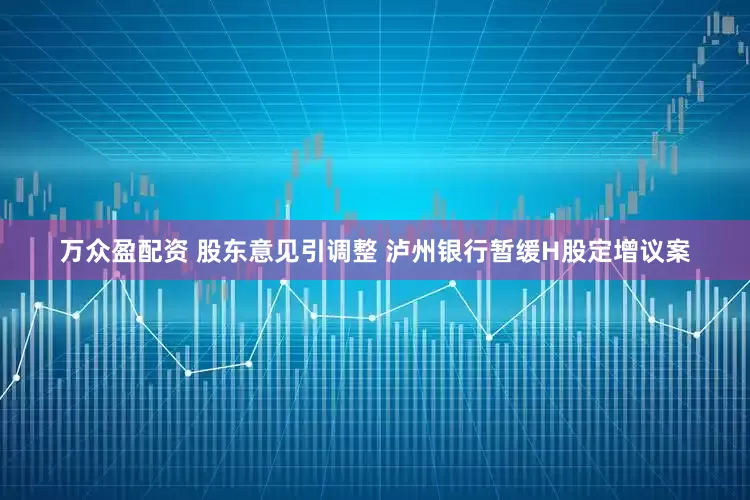 万众盈配资 股东意见引调整 泸州银行暂缓H股定增议案