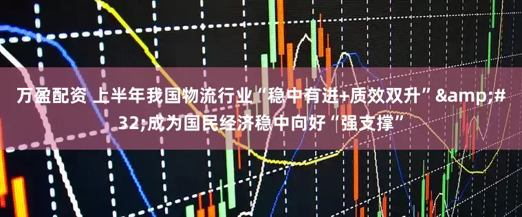 万盈配资 上半年我国物流行业“稳中有进+质效双升”&#32;成为国民经济稳中向好“强支撑”